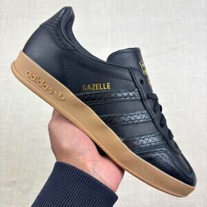 🐍 Adidas Gazelle Indoor “Core Black Snakeskin” 8W
